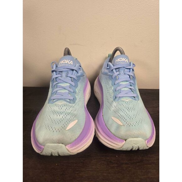 Hoka Bondi 8 Airy Blue Sunlit Ocean Women's Running Shoes Size 7 MSRP $185 - Picture 3 of 8